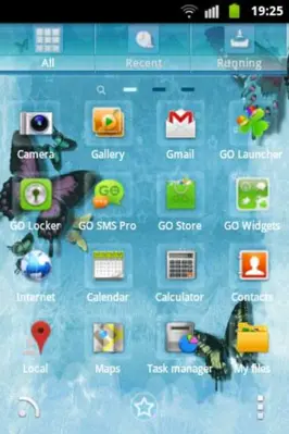 GO Launcher EX Theme Butterfly android App screenshot 0